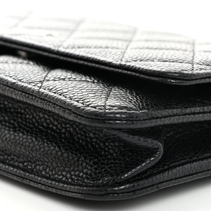 Chanel Caviar Quilted Wallet On Chain WOC Black 11 of 11