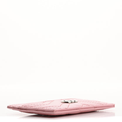 Gucci Calfskin Matelasse GG Marmont Card Holder Wild Rose 4 of 7