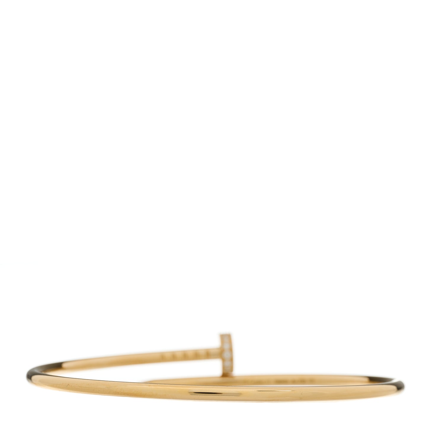 18K Yellow Gold Diamond Small Juste Un Clou Bracelet 17