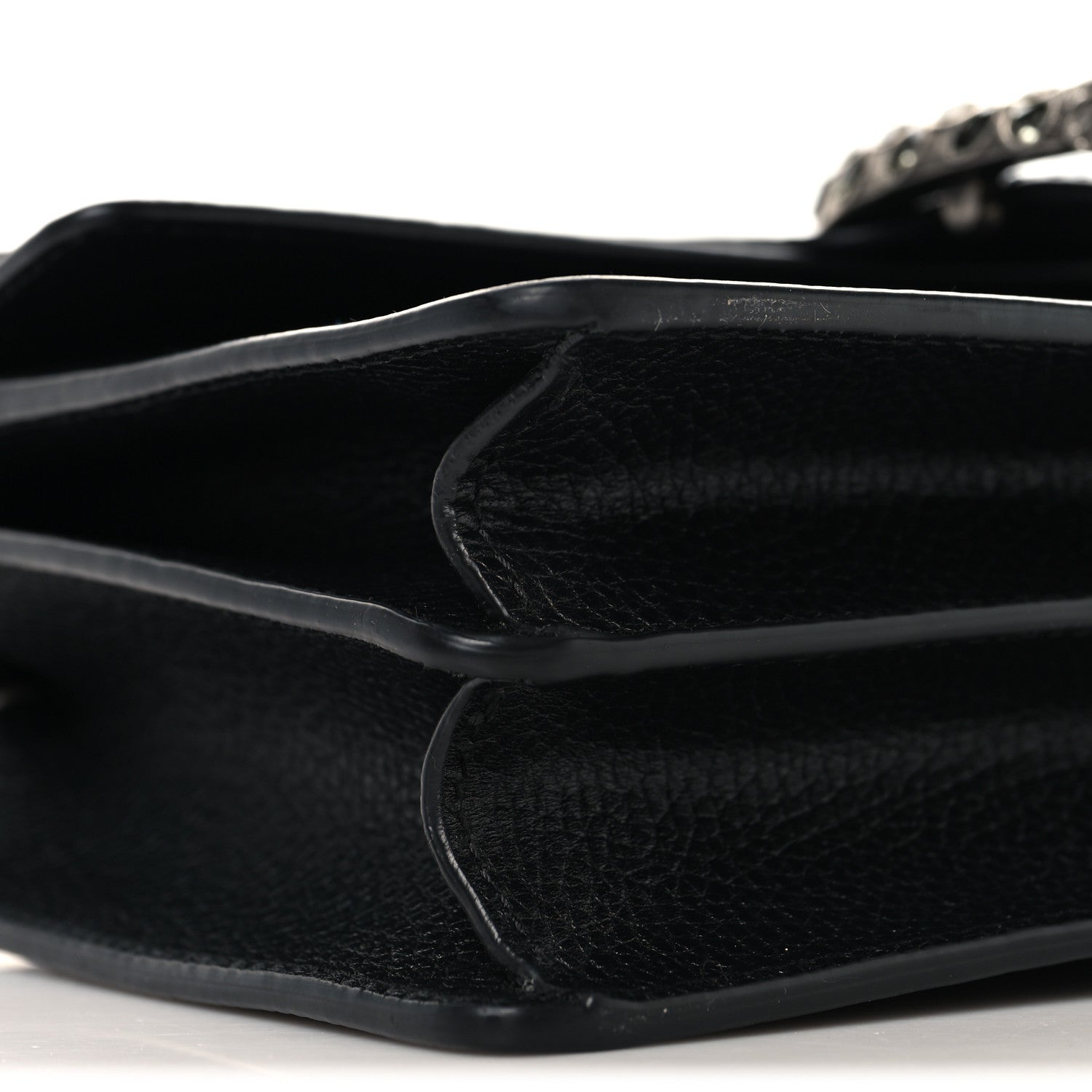 Gucci Pebbled Calfskin Small Dionysus Shoulder Bag Black 9 of 10