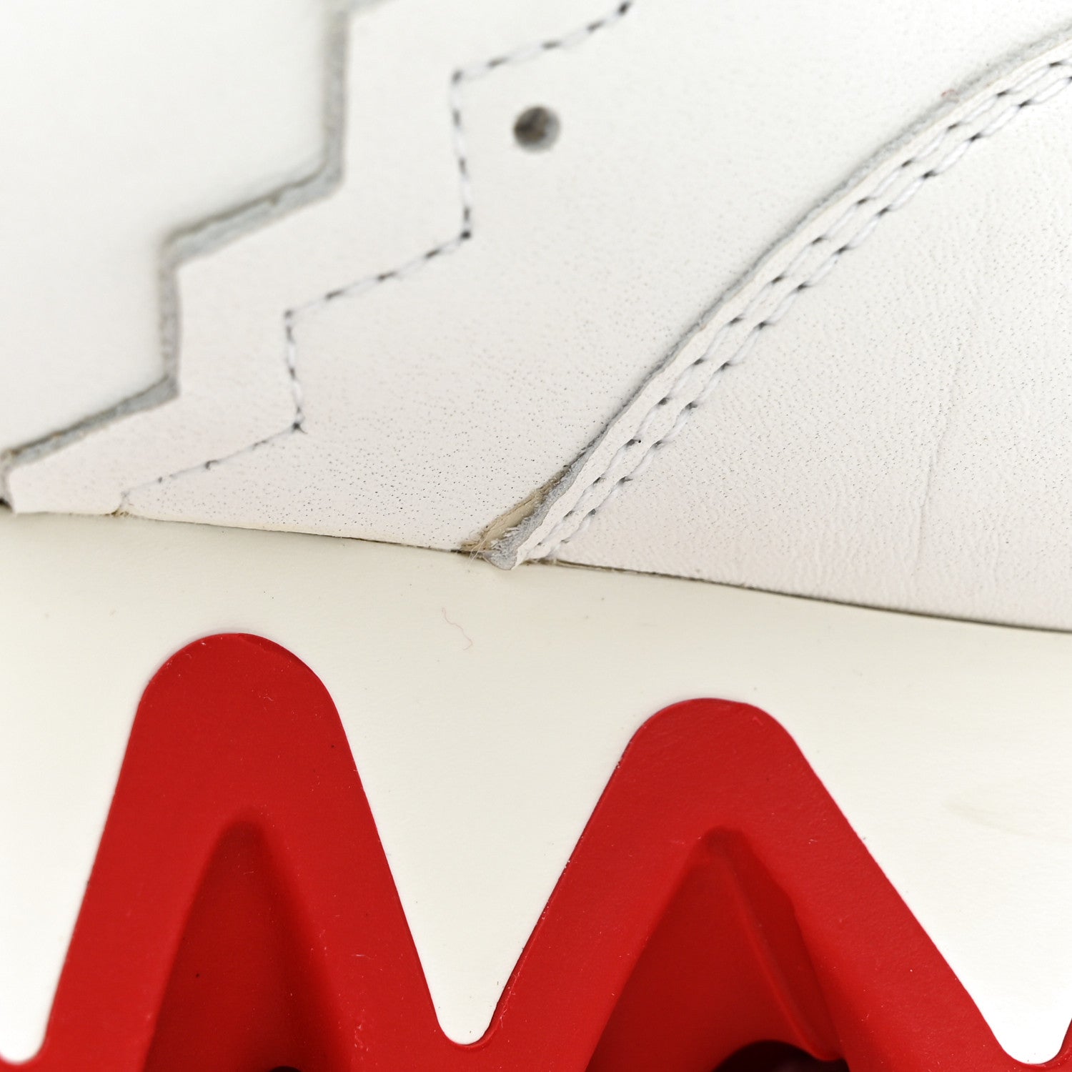 Christian Louboutin Calfskin Rubber Neoprene Nappa Mens Loubishark Sneakers 41 White 15 of 16