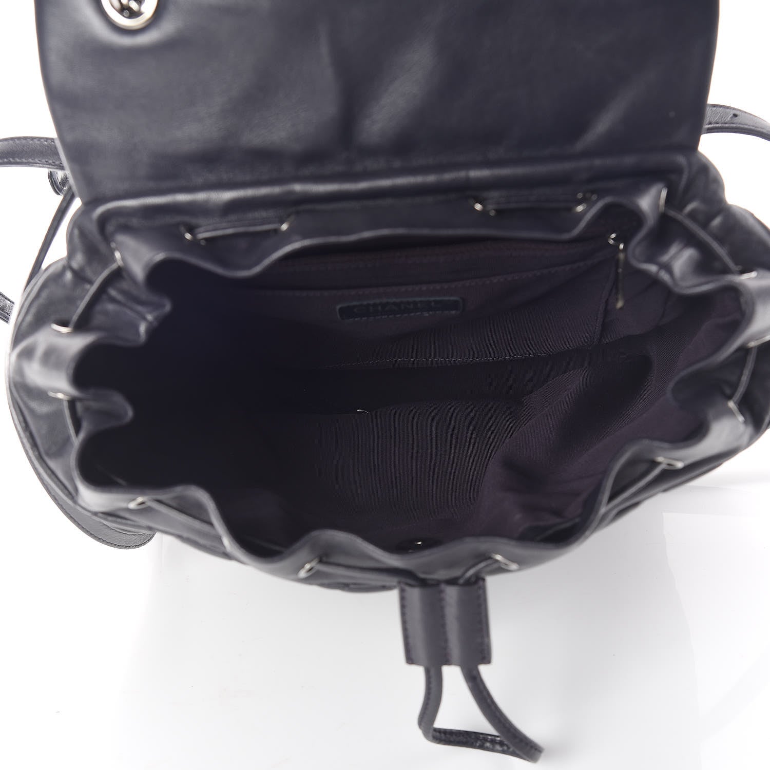 Chanel Calfskin Quilted Large Urban Spirit Backpack Navy 7 of 12
