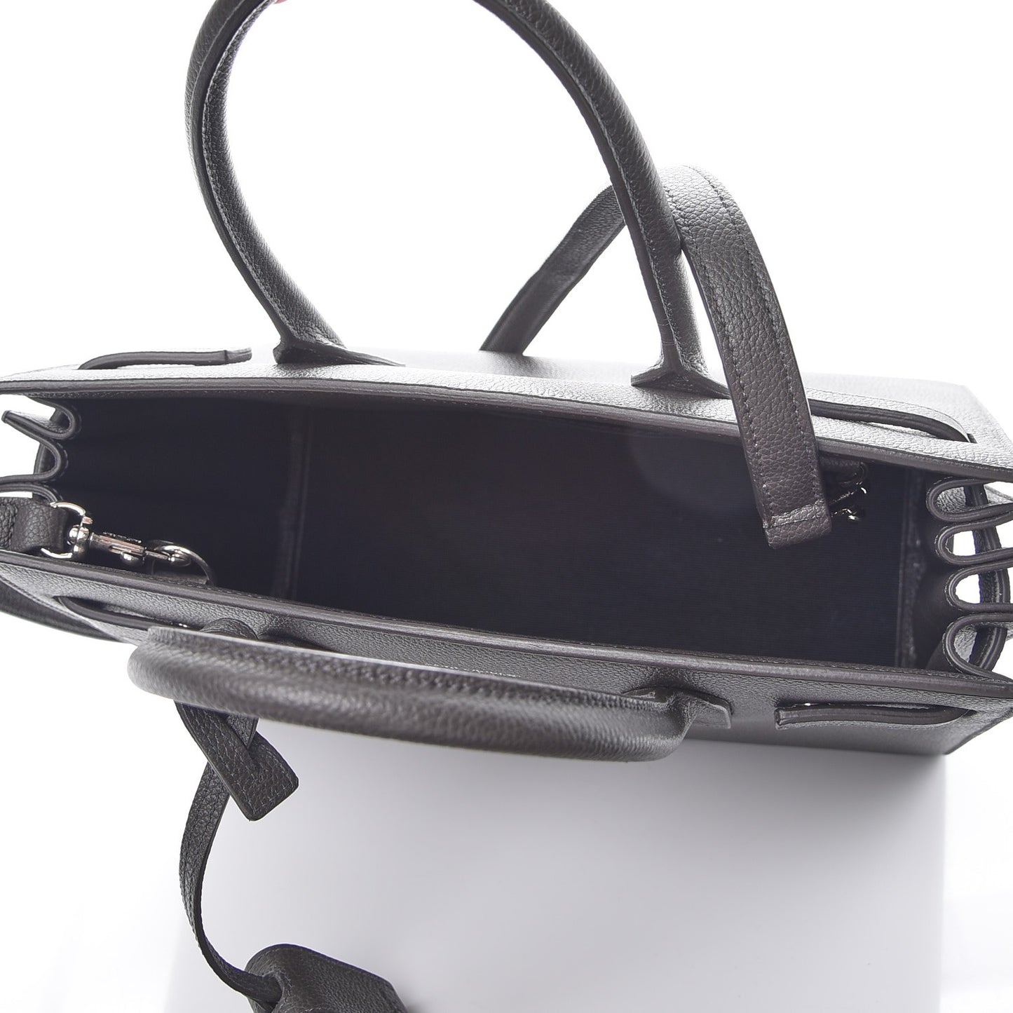 Grained Calfskin Baby Sac De Jour Earth