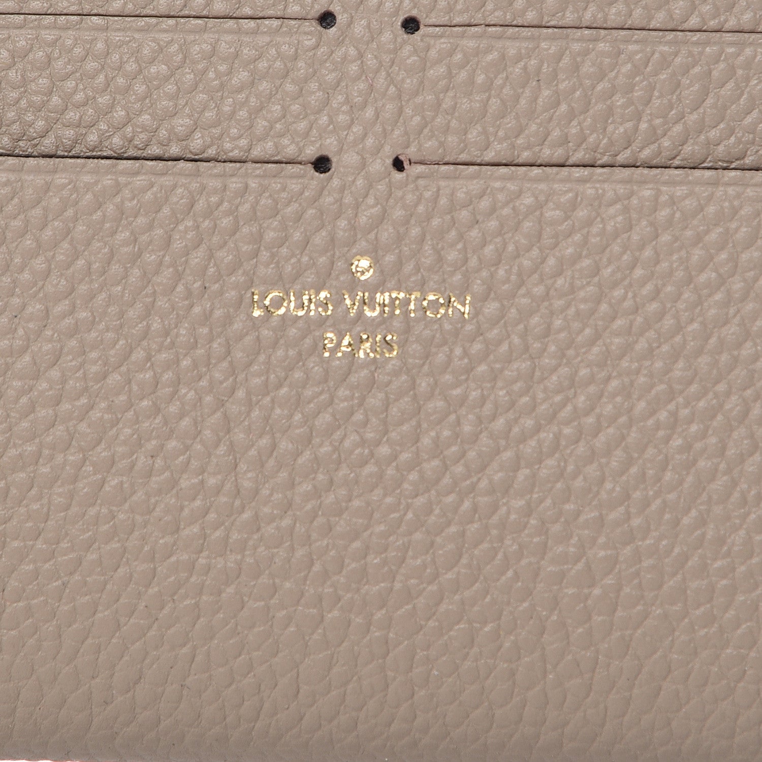 Louis Vuitton Calfskin Felicie Chain Wallet Card Holder Insert Tourterelle 6 of 7