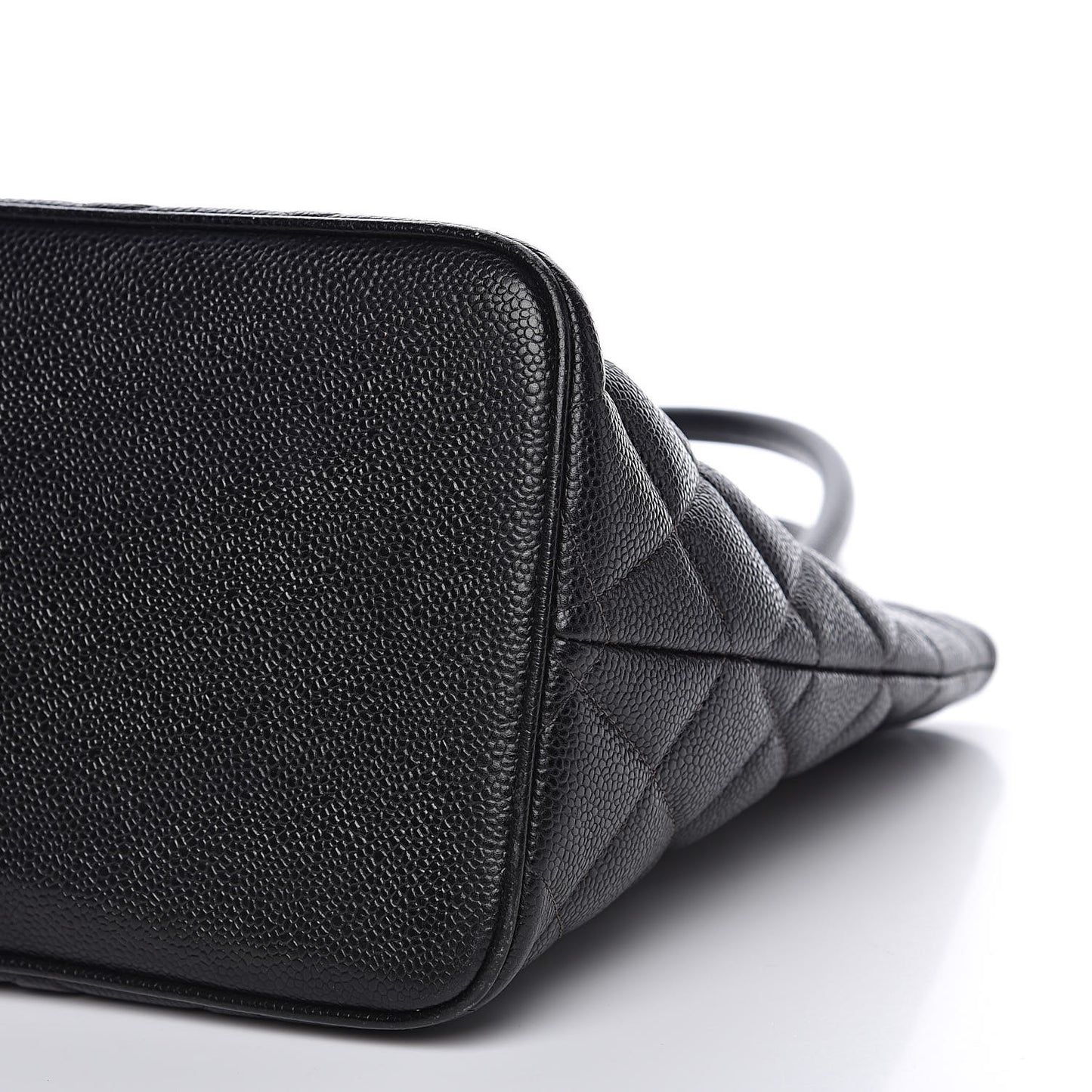 Caviar Quilted Medallion Tote Black