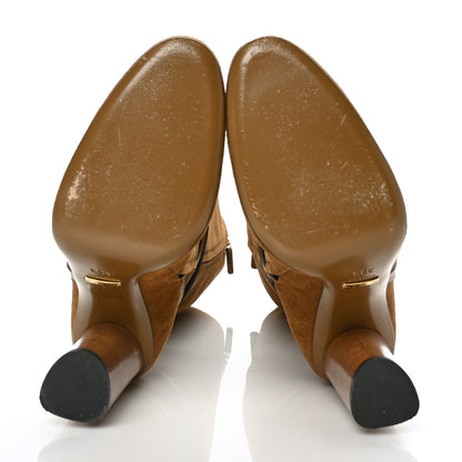 Gucci Suede Knee High Boots 39.5 Brown 4 of 10