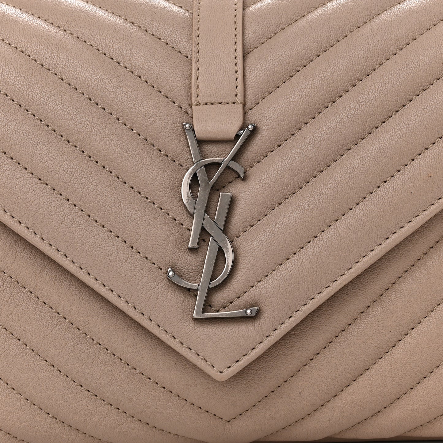 Sheepskin Matelasse Chevron Monogram Medium College Bag Rose Antic