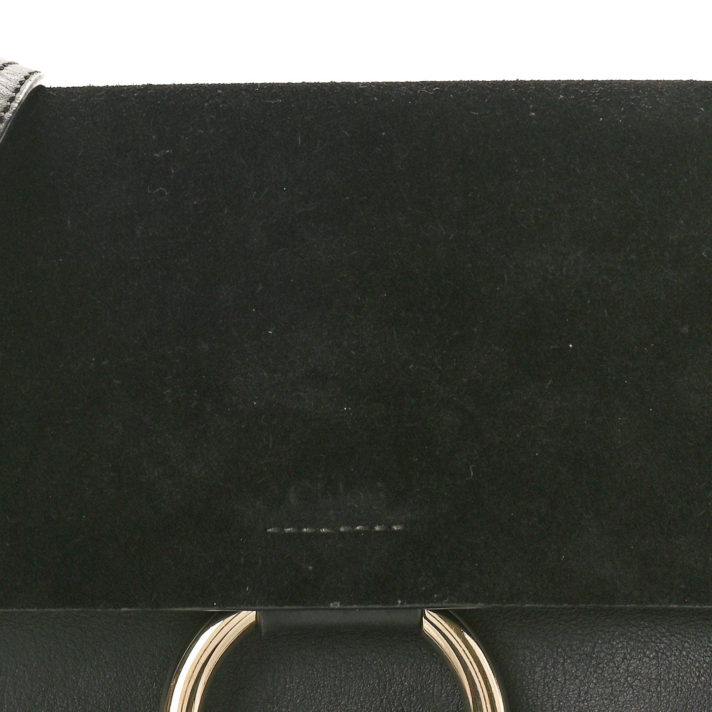 Suede Calfskin Small Faye Shoulder Bag Black