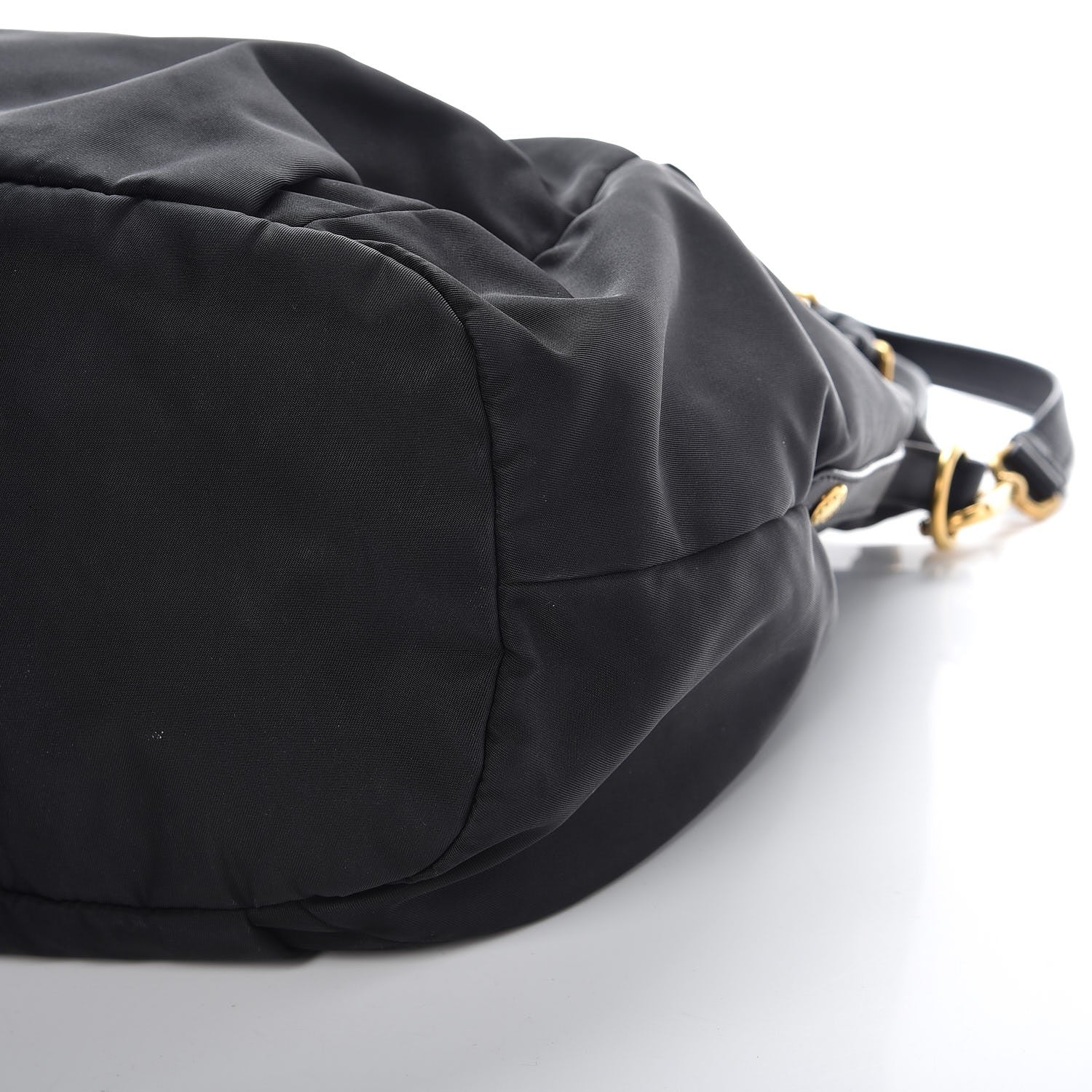 Prada Tessuto Nylon Nappa Shoulder Bag Black 12 of 12
