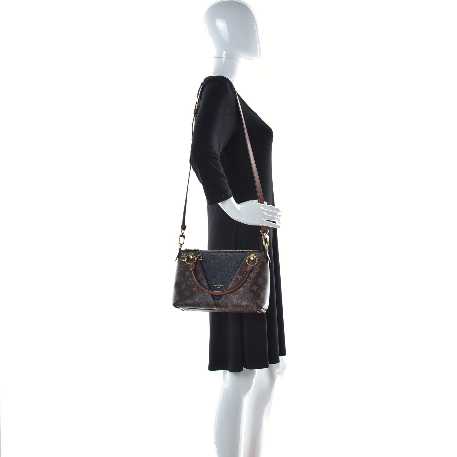 Louis Vuitton Monogram V Tote BB Black 3 of 11