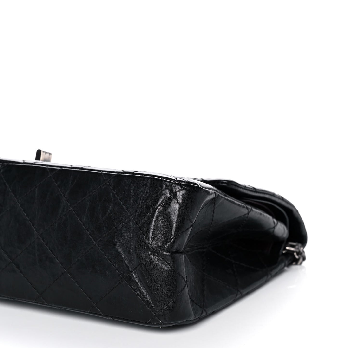 Aged Calfskin Quilted 2.55 Reissue 226 Flap Black