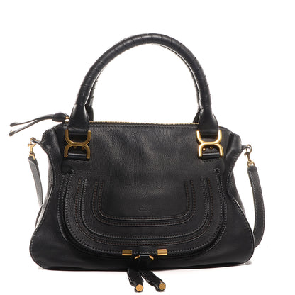 Chloe Calfskin Medium Marcie Satchel Black 1 of 11