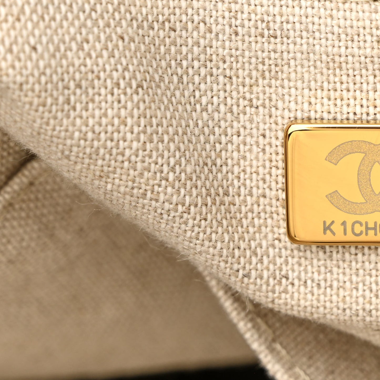 Mixed Fibers Medium Deauville Tote Beige Black