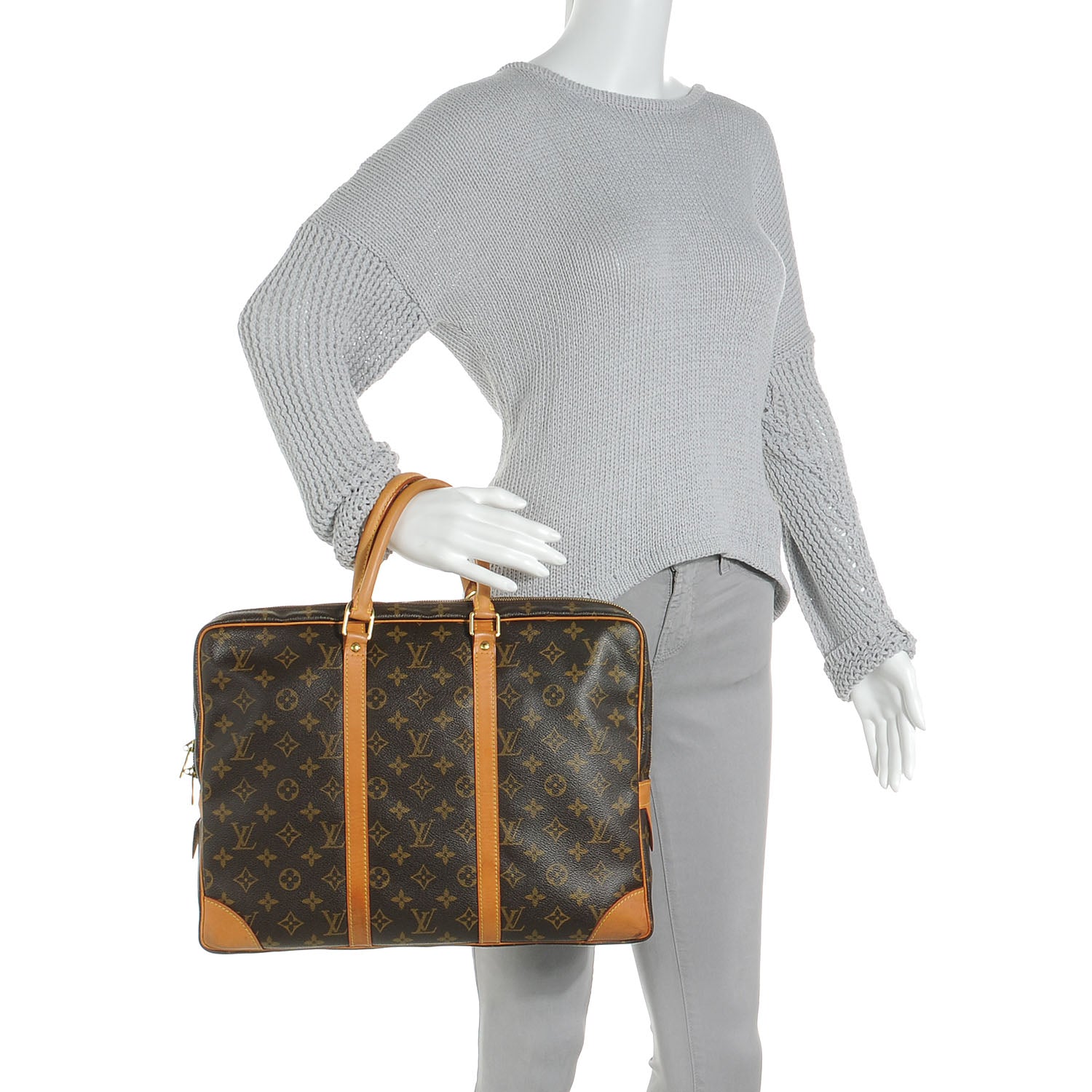 Louis Vuitton Monogram Porte-Documents Voyage Briefcase 2 of 7