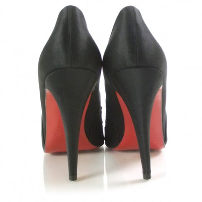 Christian Louboutin Crepe Satin Papilipi 100 Pumps 40.5 Black 3 of 8