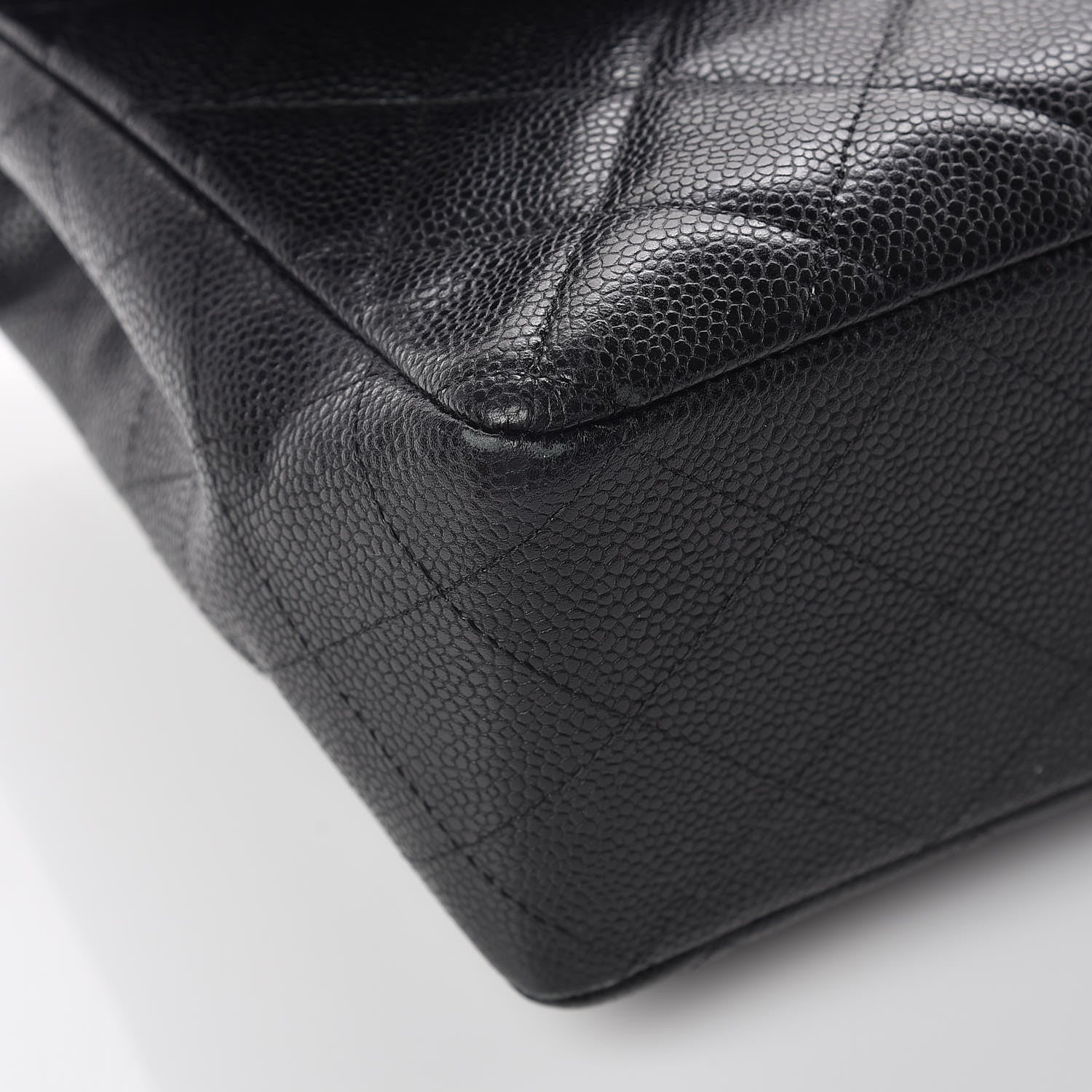 Chanel Caviar Quilted Jumbo Single Flap Black 19 of 23