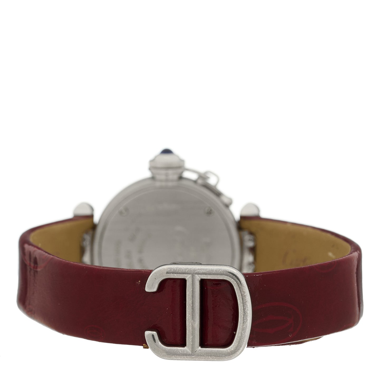 Stainless Steel Patent 27mm Miss Pasha Quartz Watch Red