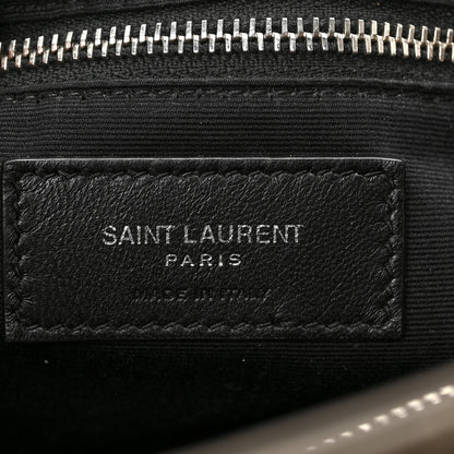 Saint Laurent Calfskin Y Quilted Monogram Large Loulou Chain Satchel Taupe 7 of 9