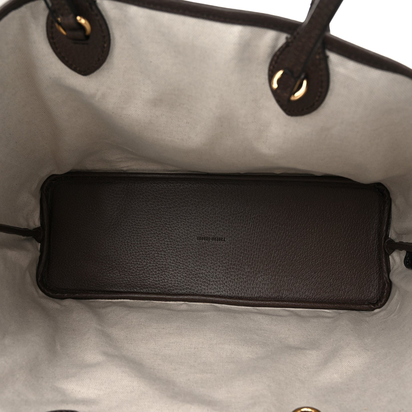 GG Supreme Monogram Textured Calfskin Medium Ophidia Shoulder Tote Bag Beige Ebony New Acero