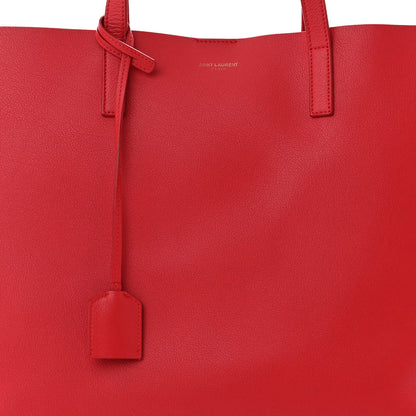 Saint Laurent Calfskin Large Shopping Tote Rouge Eros 9 of 13