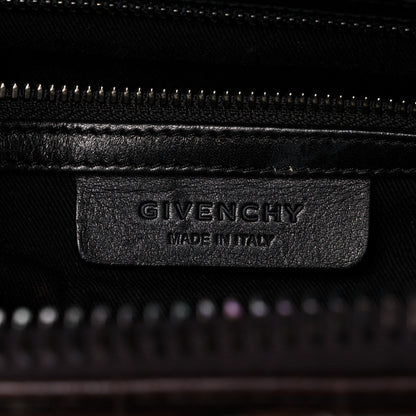 Givenchy Calfskin Crocodile Embossed 3D Stud Medium Antigona Brown 6 of 12