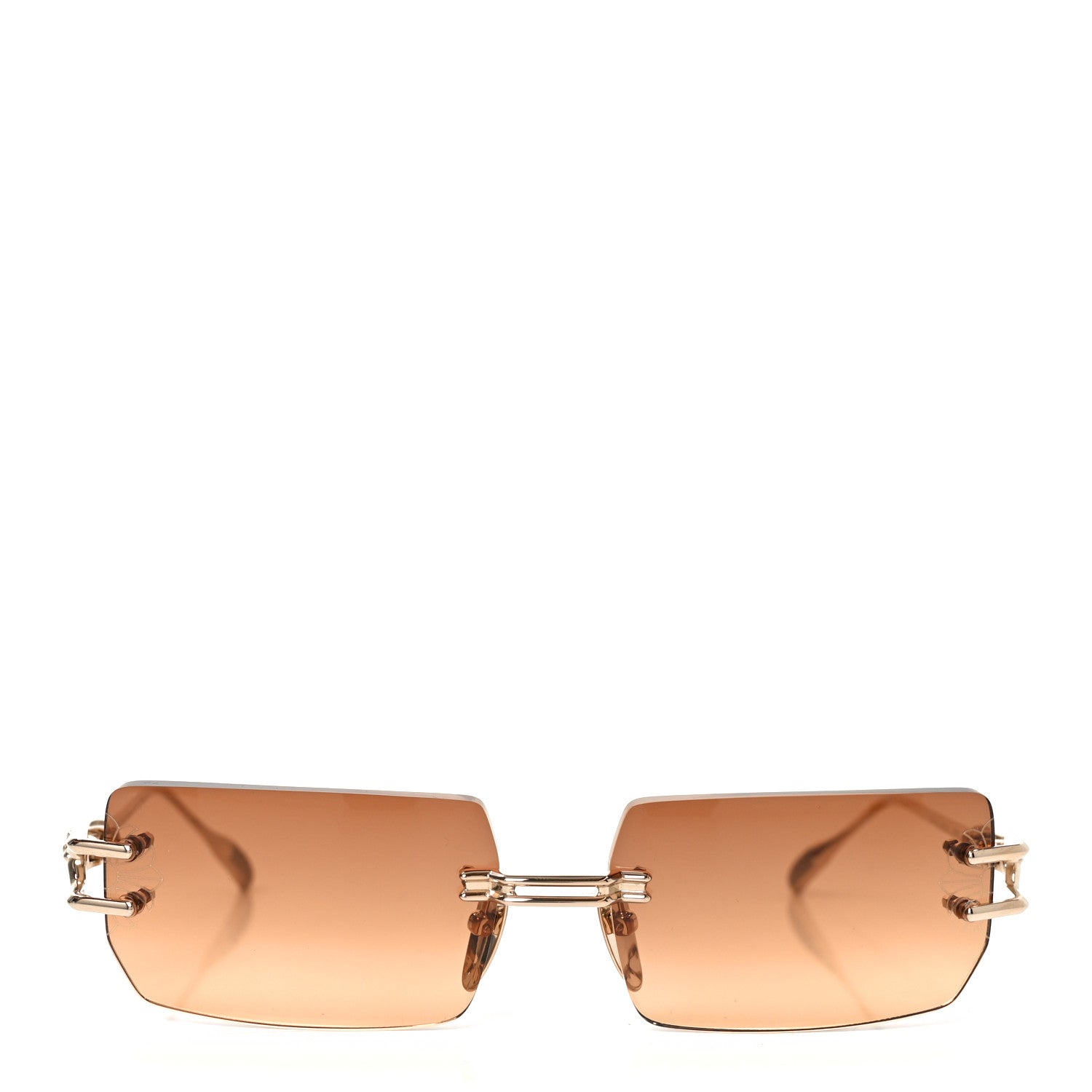 Chrome Hearts Metal Lordie Sunglasses Gold Brown 2 of 7