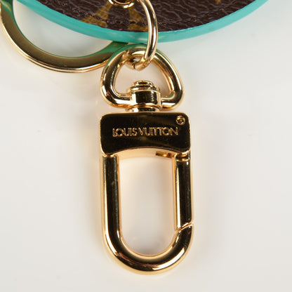 Louis Vuitton Monogram Illustre V Bag Charm Key Ring Turquoise 5 of 7
