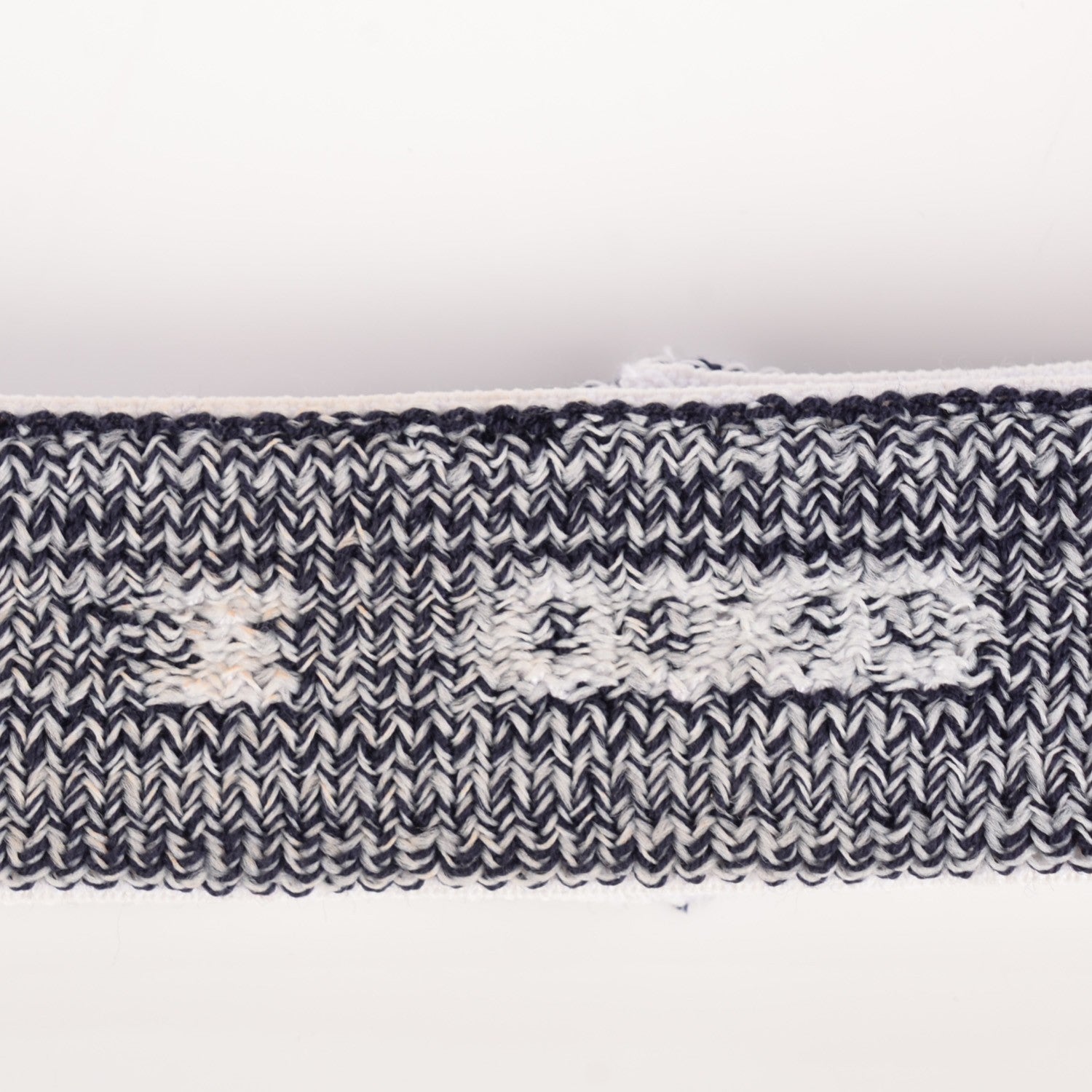 Chanel Knit Coco CC Headband Wristband Set Black White 6 of 8