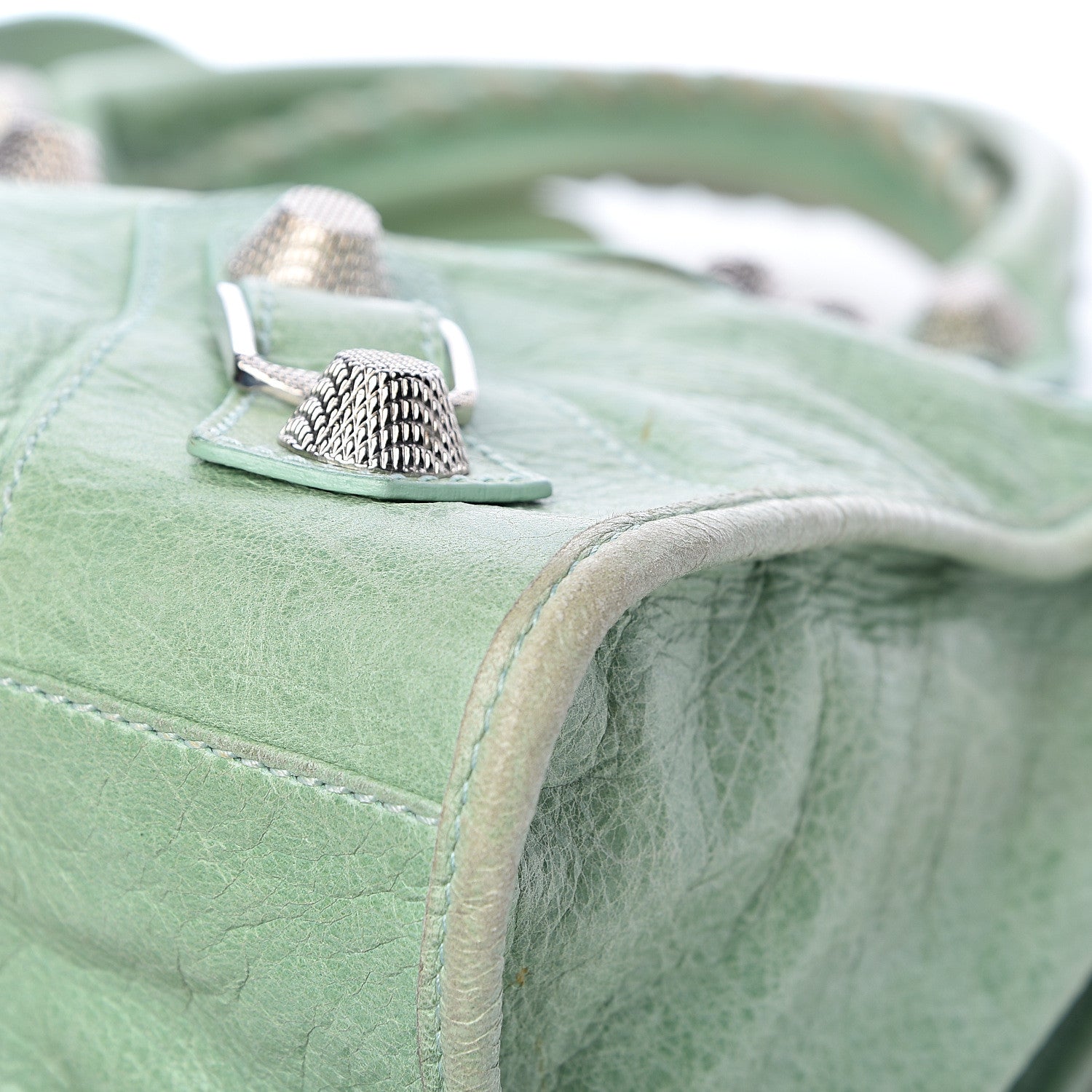 Balenciaga Agneau Giant 21 Silver Hardware City Vert D'eau 9 of 14