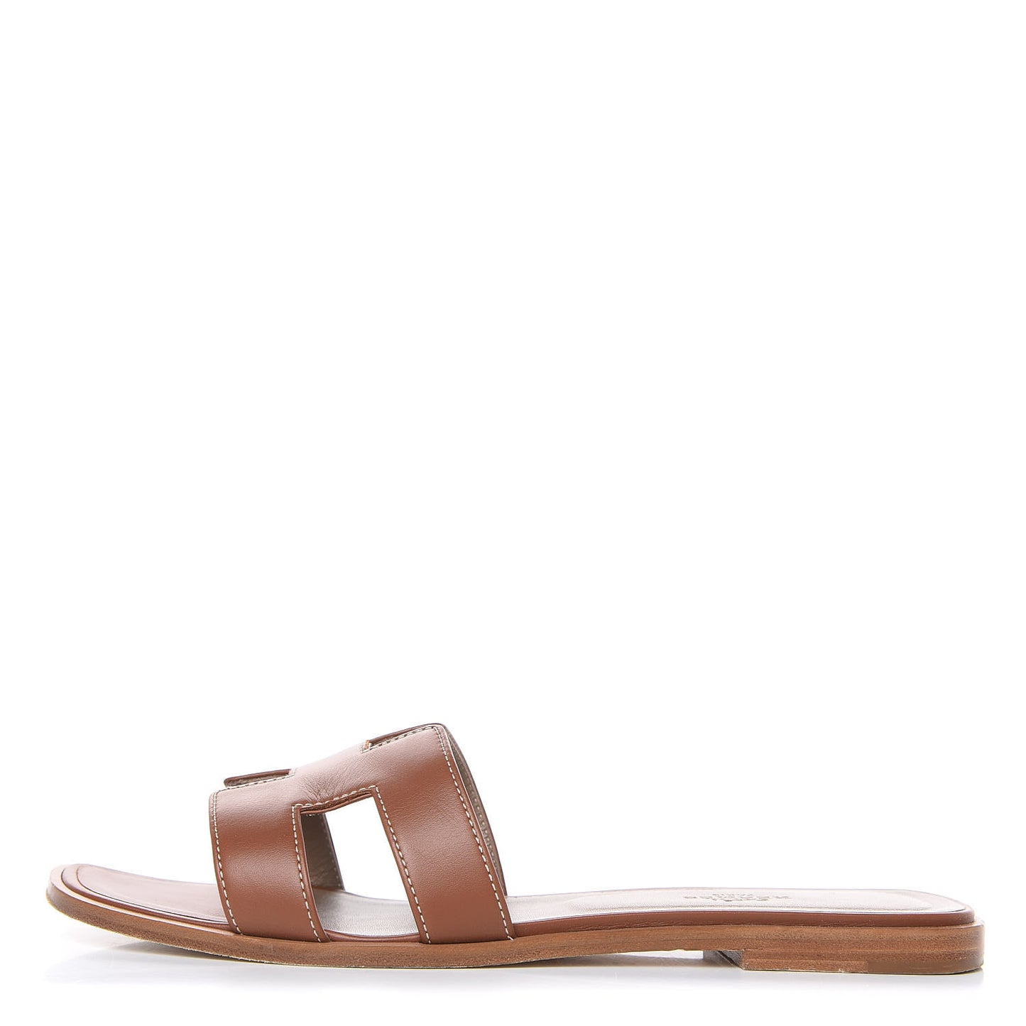 Box Calfskin Oran Sandals 39.5 Gold
