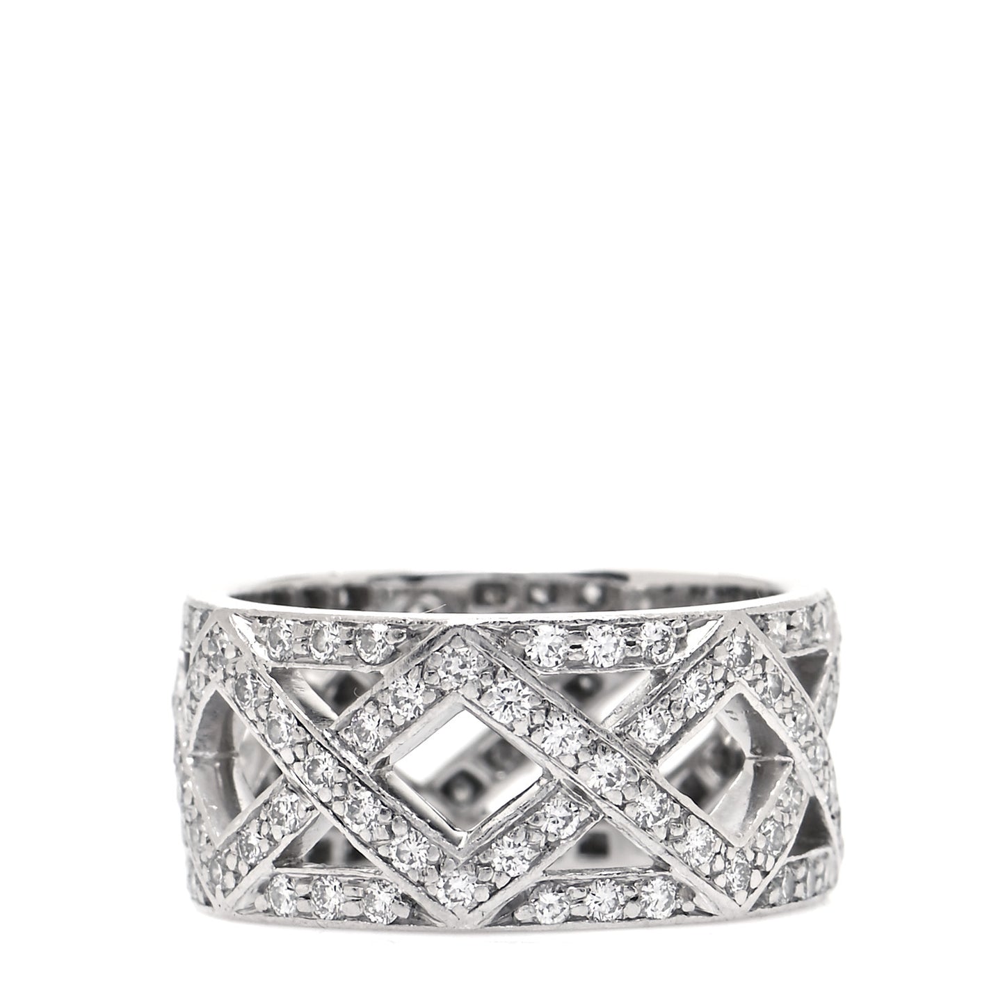 Platinum Diamond Legacy Celebration Braided Band Ring 47 4