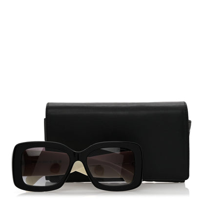 Chanel Acetate Quilted CC Rectangle Sunglasses 5483-A White Black 8 of 8