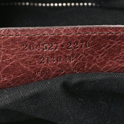 Balenciaga Agneau Giant Brogues Hardware Day Hobo Castagna 8 of 11