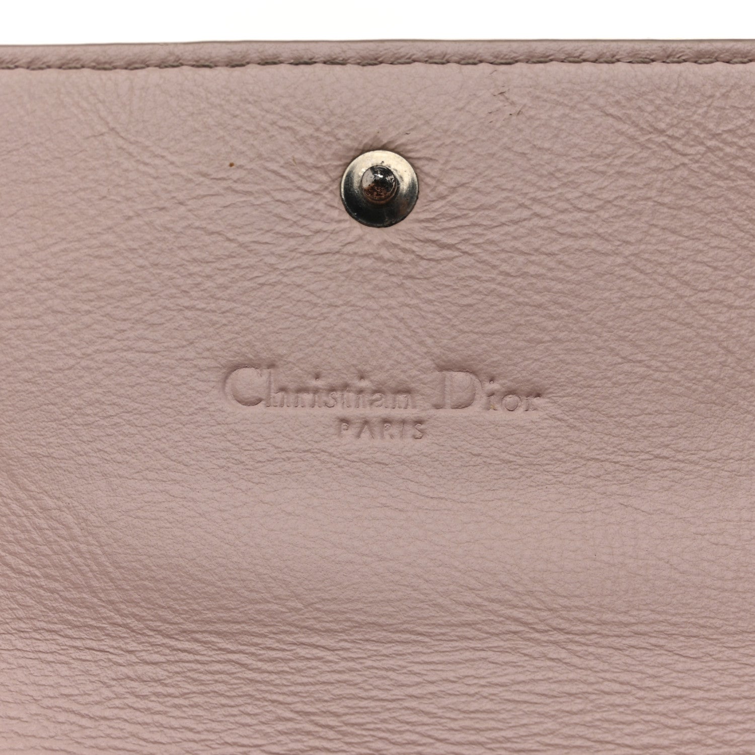 Christian Dior Patent Cannage Lady Dior Rendezvous Wallet On Chain Light Pink 6 of 11