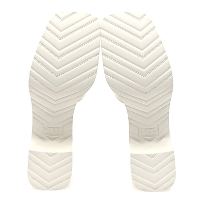 Gucci Rubber Gucci Logo Womens Platform 20/60mm Slide Sandals 38 Mystic White 5 of 8