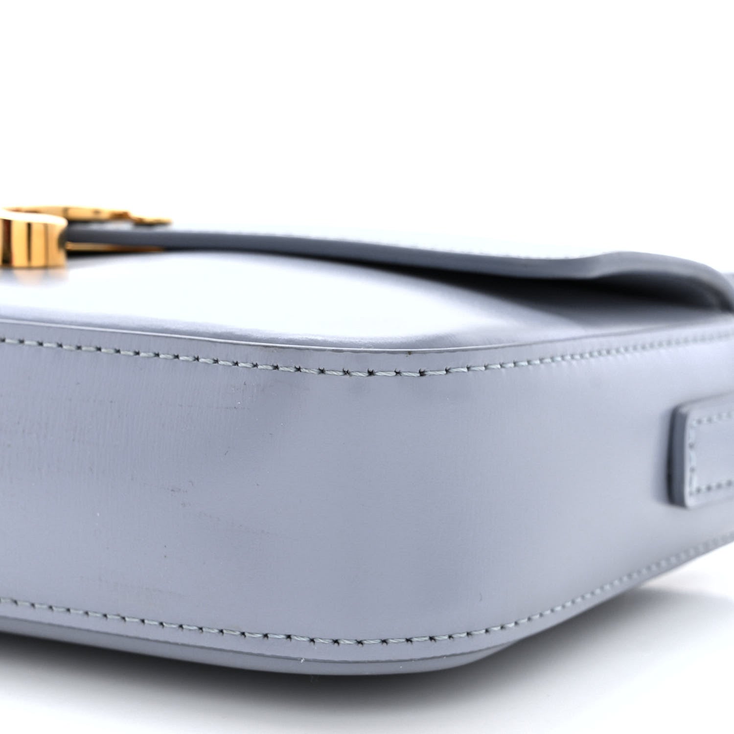 Celine Shiny Calfskin Triomphe Shoulder Bag Artic Blue 12 of 12