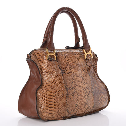Chloe Python Calfskin Medium Marcie Satchel 3 of 7