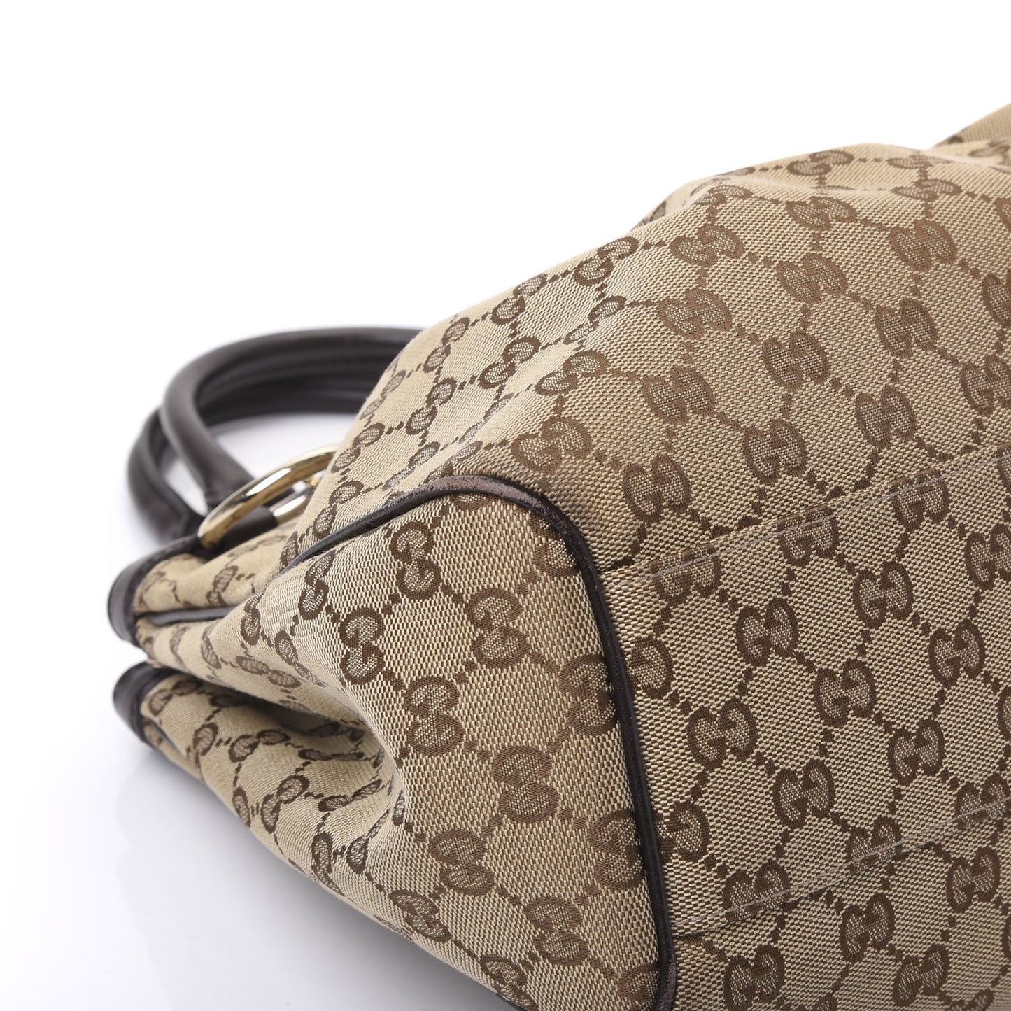 Monogram Medium Sukey Tote Beige Ebony Black