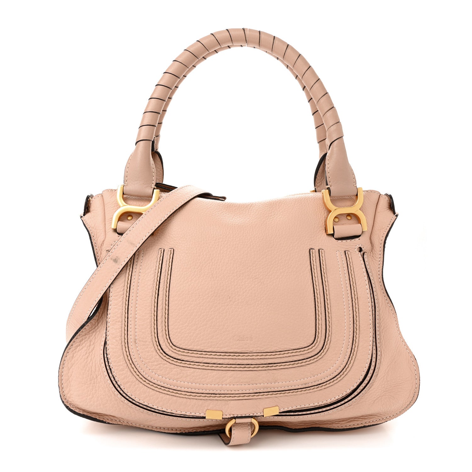 Chloe Calfskin Medium Marcie Satchel Blush Nude 1 of 15