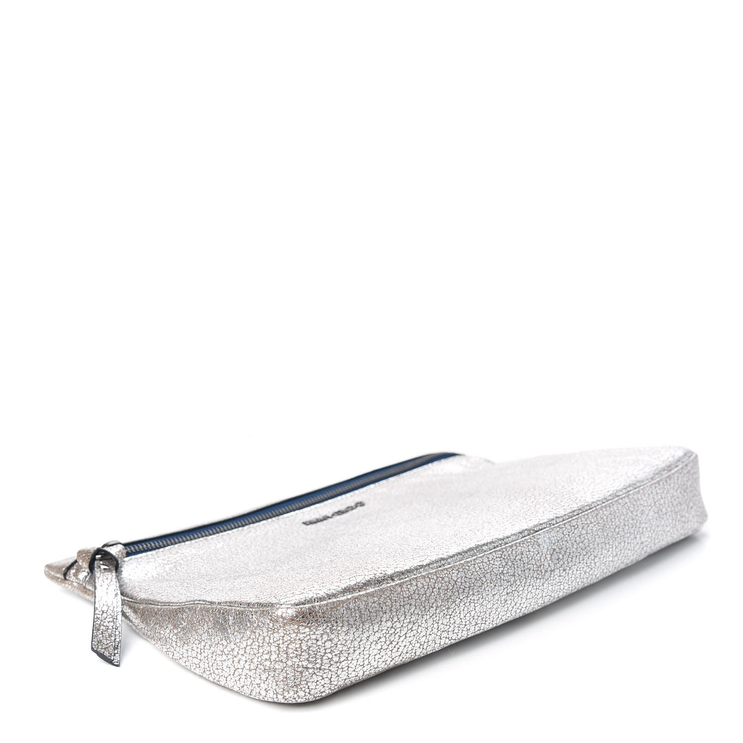 Jimmy Choo Shimmer Calfskin Zena Clutch Silver 4 of 8