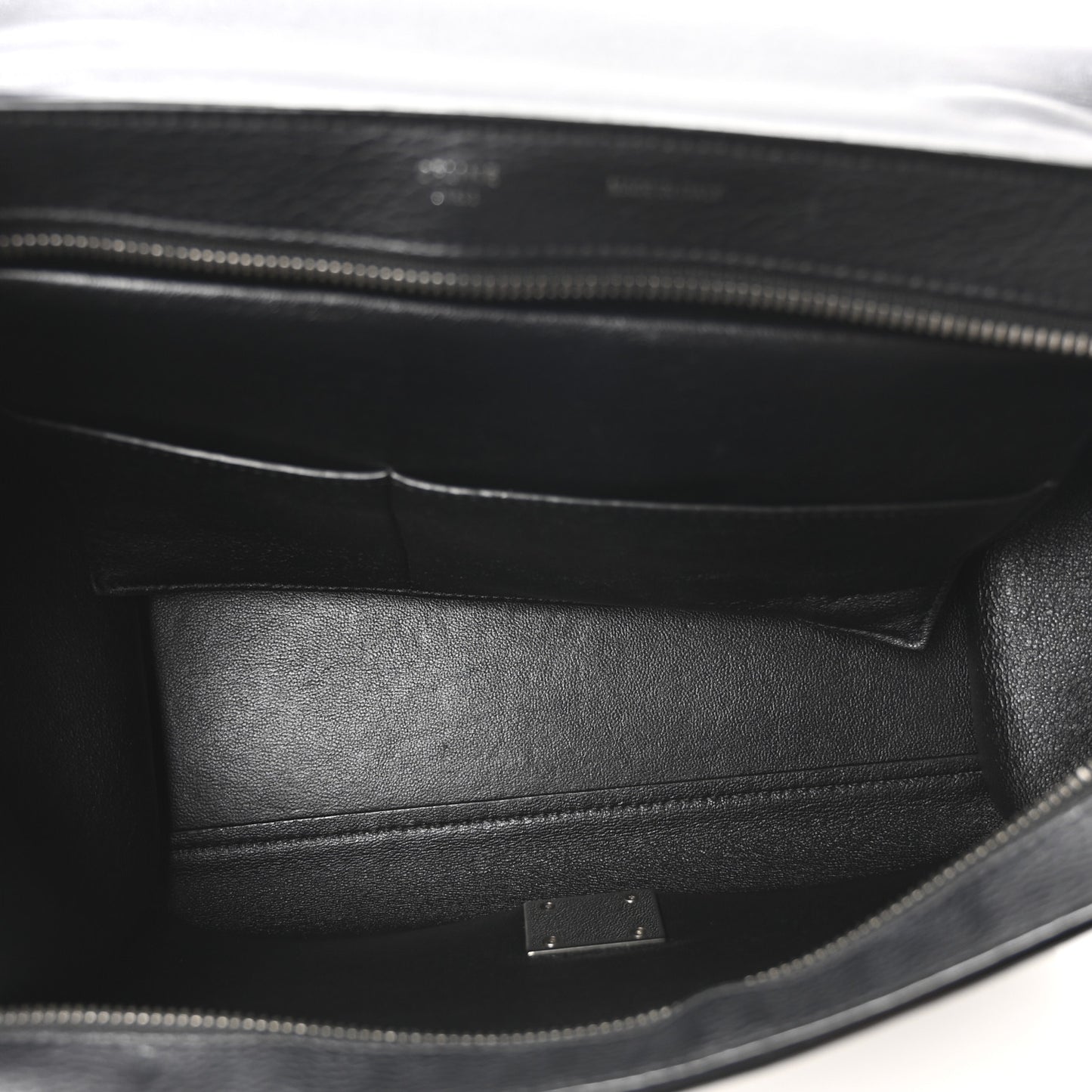 Drummed Calfskin Suede Trapeze Black
