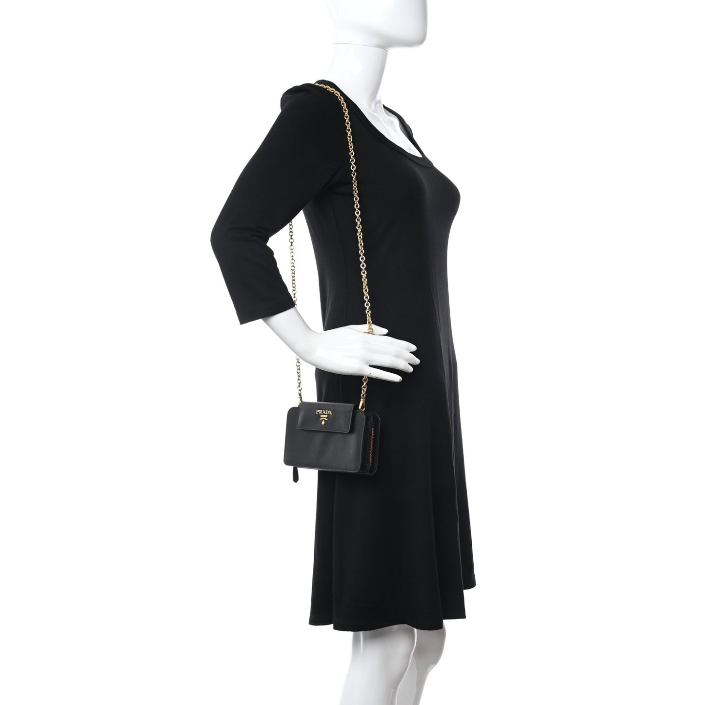 Saffiano Metal Oro Phone Case Black