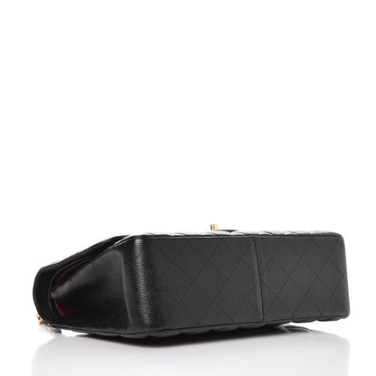 Chanel Caviar Quilted Jumbo Double Flap Black 4 of 8