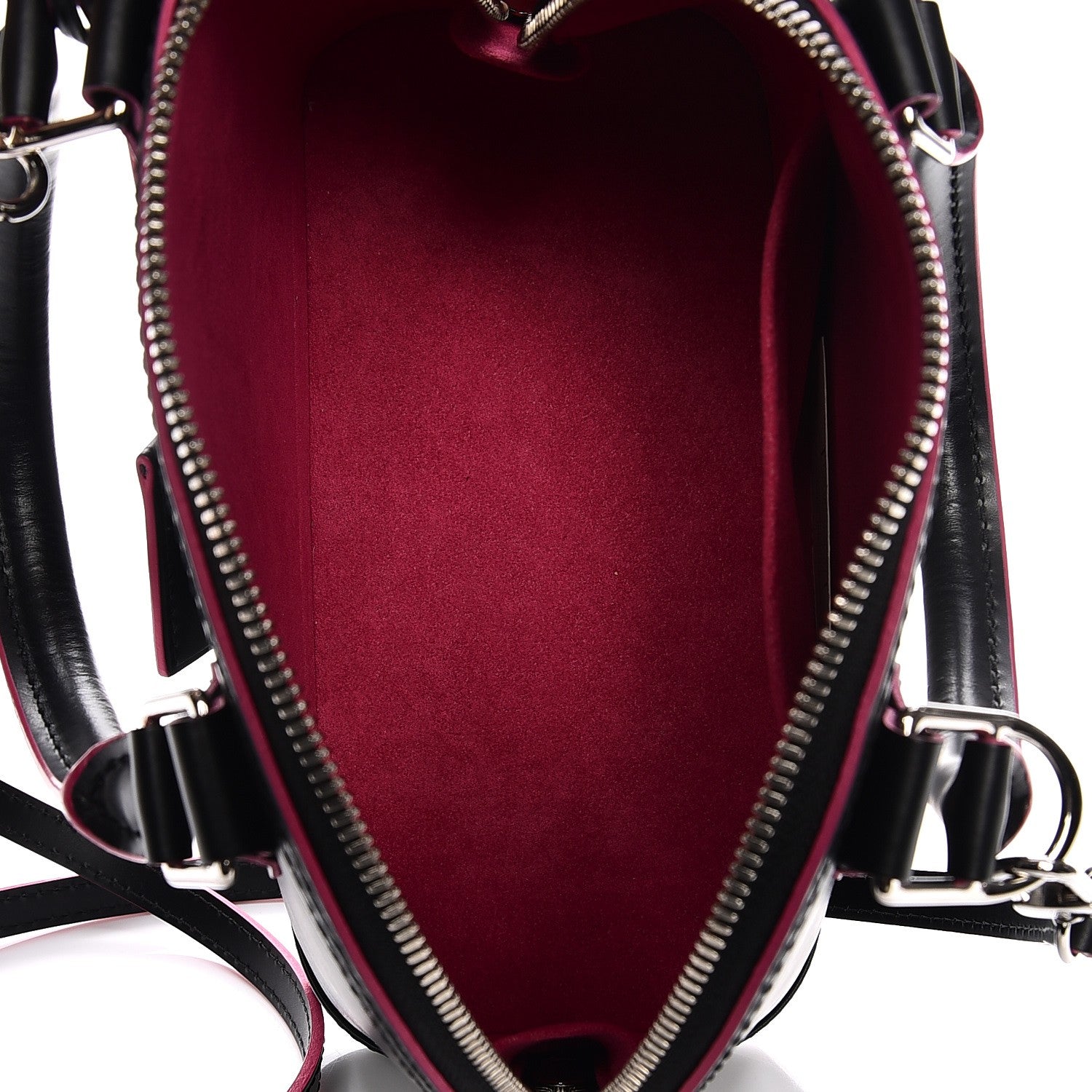 Louis Vuitton Epi Alma BB Black Hot Pink 6 of 8