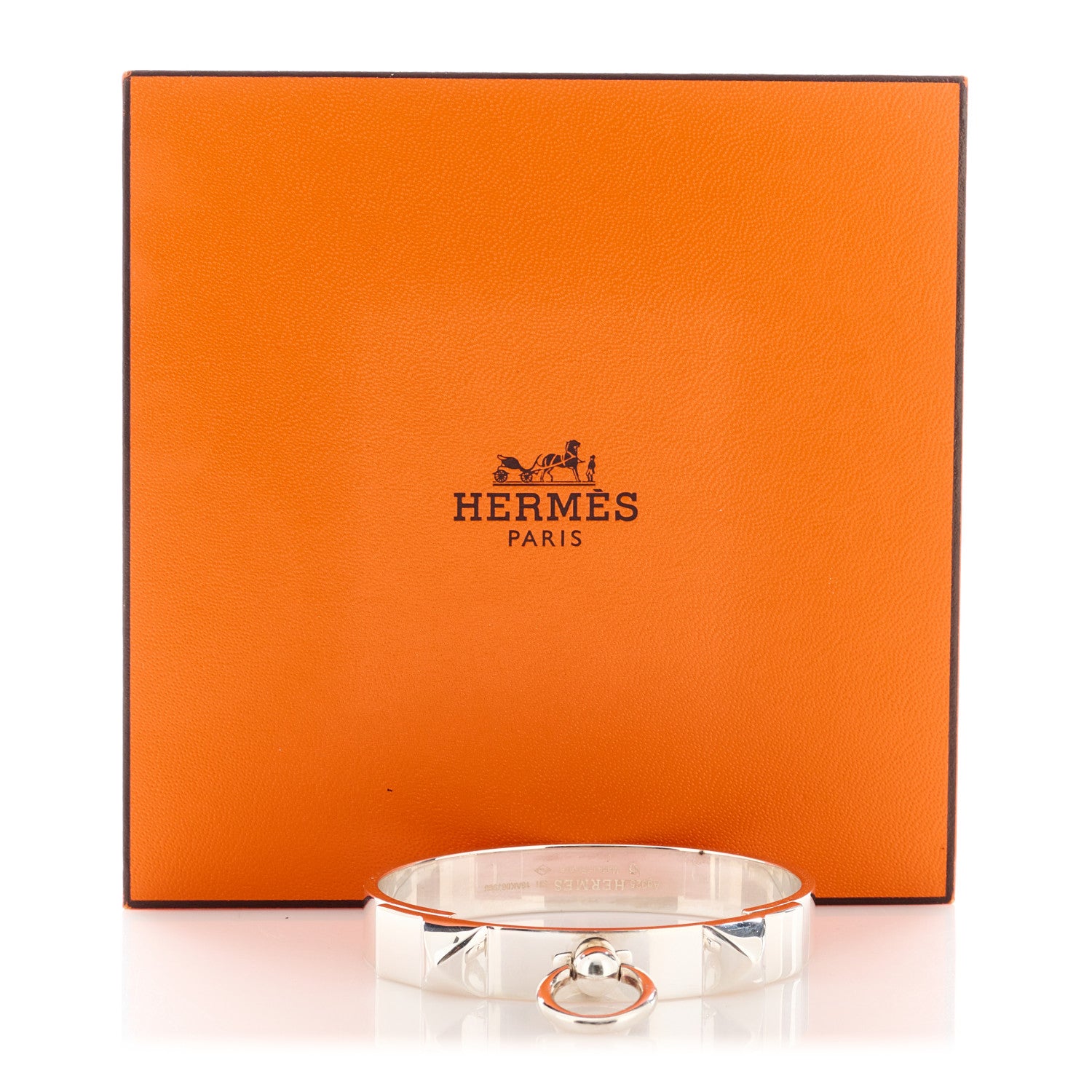 Hermes Sterling Silver PM Collier De Chien Bracelet SH 4 of 4