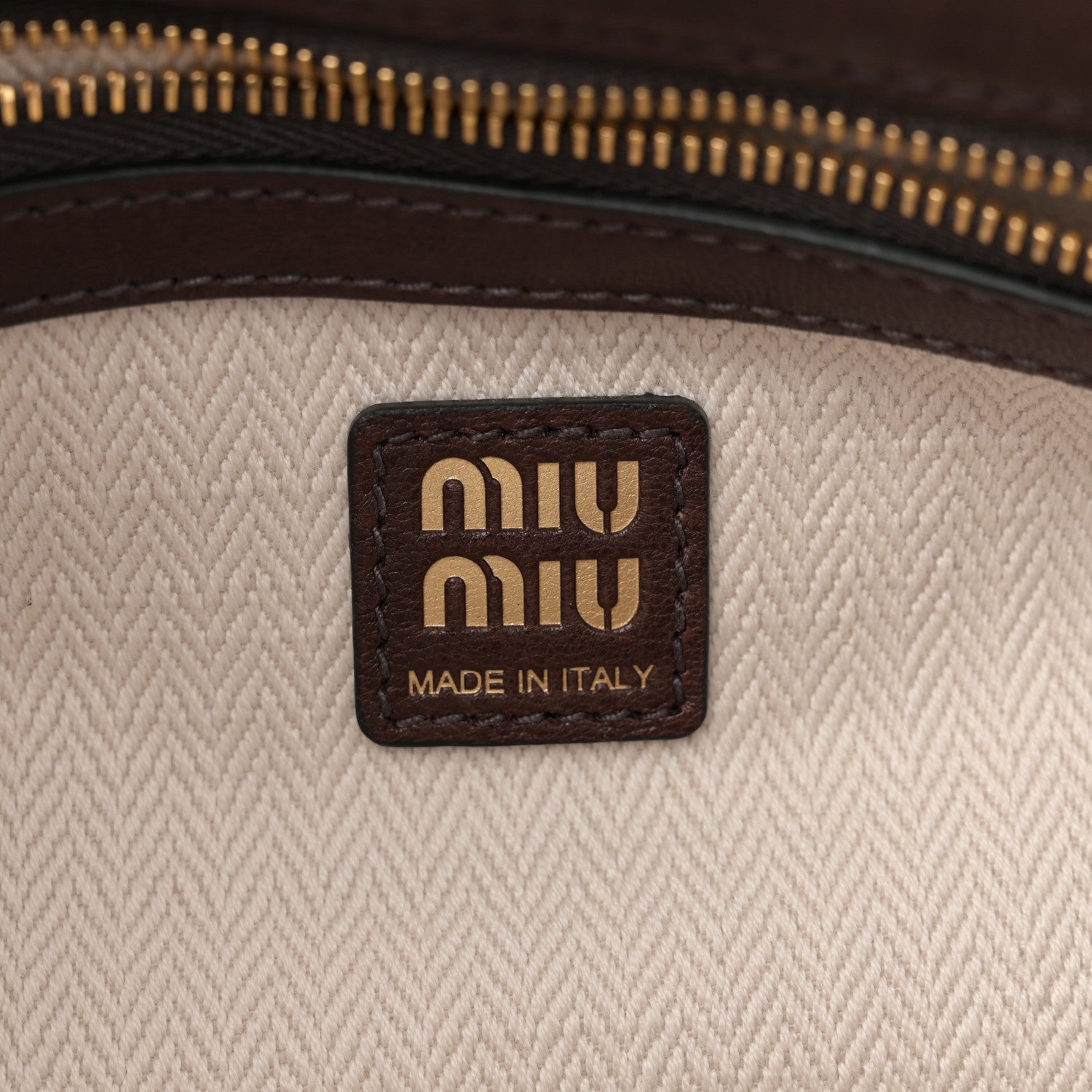 Miu Miu Nappa Aviator Regular Aventure Shoulder Bag Briarwood 6 of 9