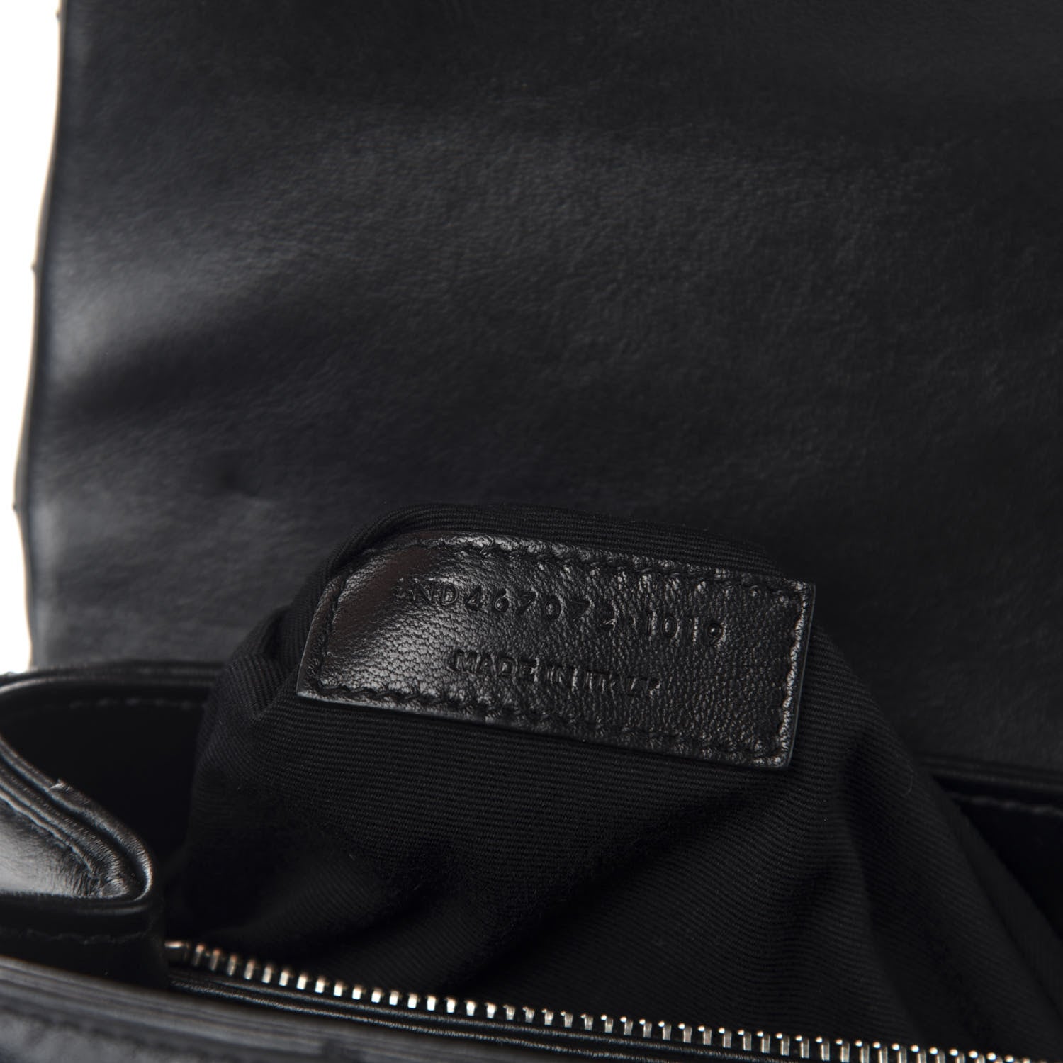 Saint Laurent Calfskin Y Quilted Monogram Toy Loulou Crossbody Bag Black 12 of 13