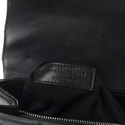 Saint Laurent Calfskin Y Quilted Monogram Toy Loulou Crossbody Bag Black 12 of 13