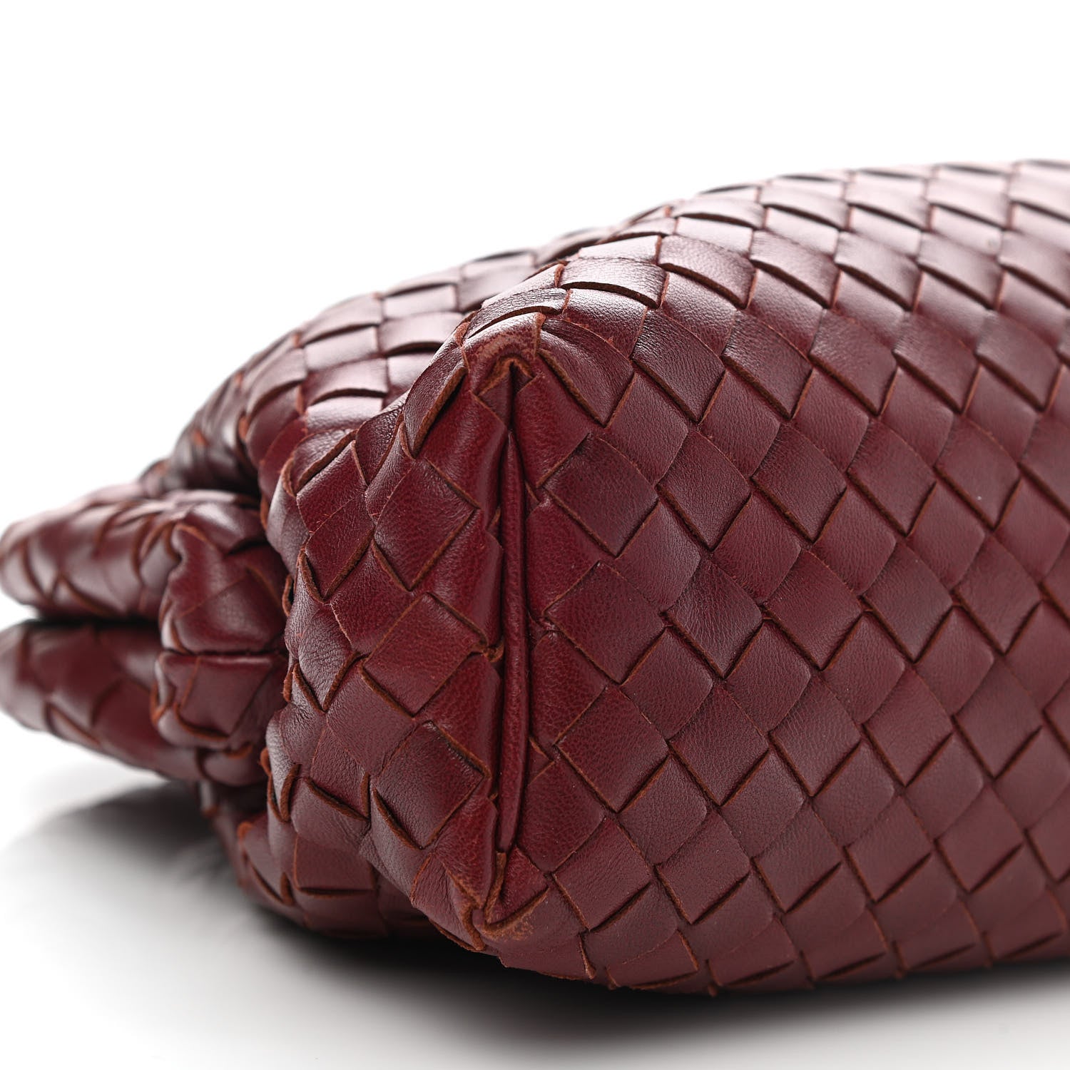 Bottega Veneta Nappa Intrecciato The Lauren 1980 Clutch Gigolo Red 9 of 10