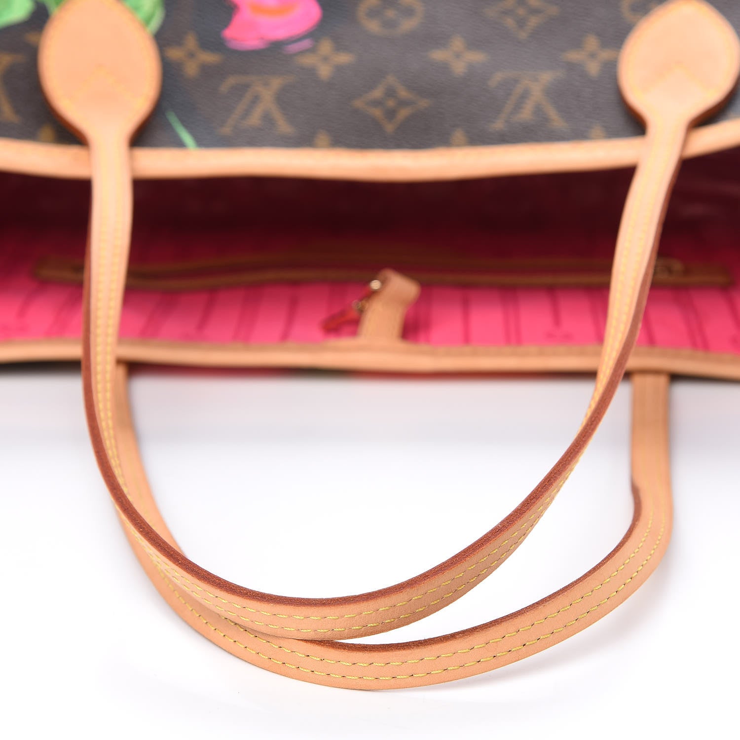 Louis Vuitton Monogram Roses Neverfull MM 10 of 12